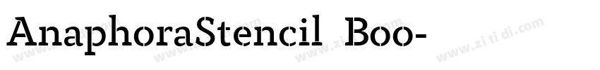 AnaphoraStencil  Boo字体转换